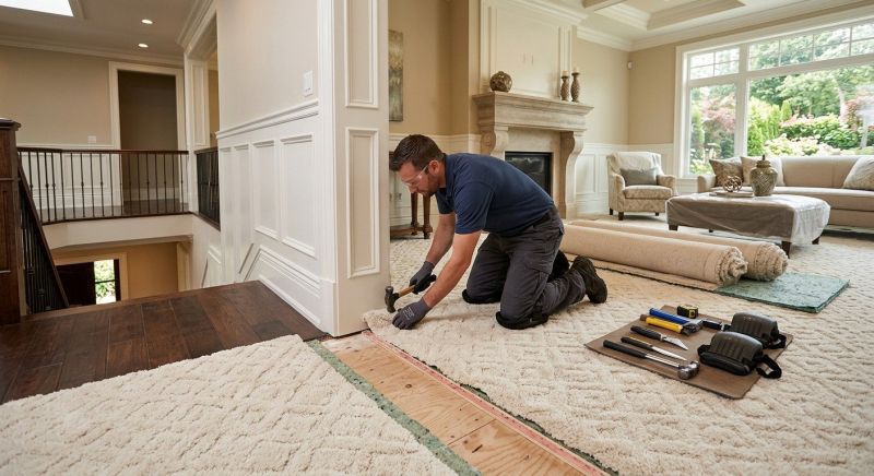 Textured Carpet Installation in Old Bridge, NJ